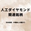 人工ダイヤモンド関連銘柄比較：要因分析と割安度比較 ~対米投資~