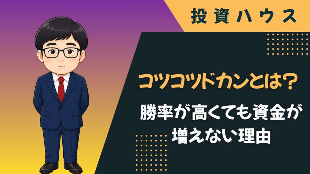 コツコツドカンの原因｜勝率が高くても資金が増えない理由